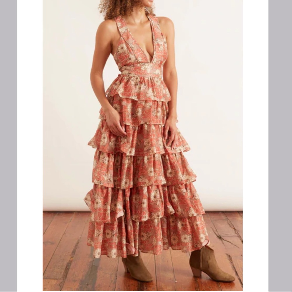 Ulla Johnson Narcissa Ruffle Gown in Petunia